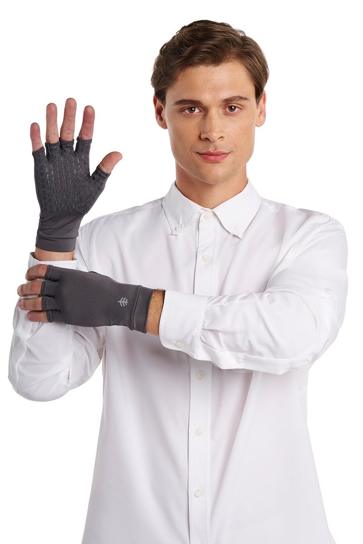 Fingerless UV Sun Gloves | Charcoal