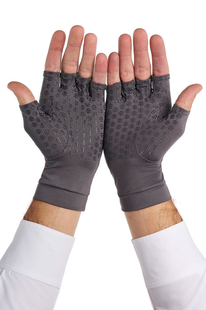 Fingerless UV Sun Gloves | Charcoal