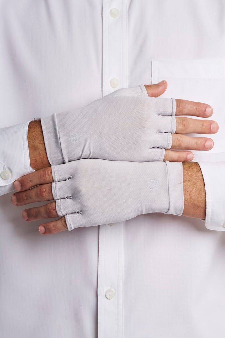 Fingerless UV Sun Gloves | Sleek Grey
