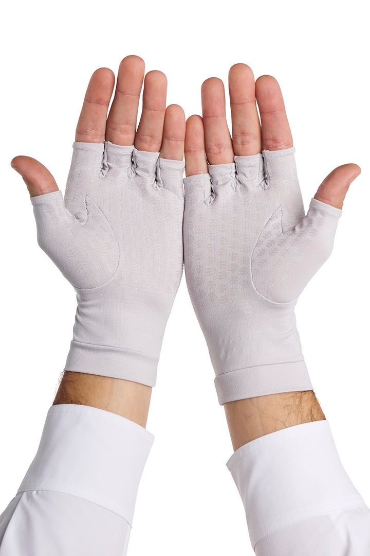 Fingerless UV Sun Gloves | Sleek Grey