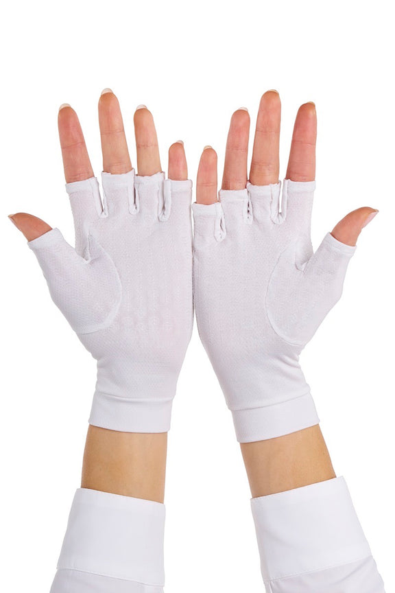 Ouray Fingerless Gloves | Black UPF 50+