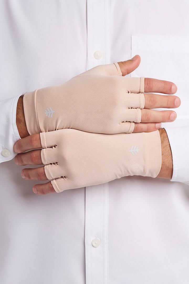 Fingerless UV Sun Gloves | Beige