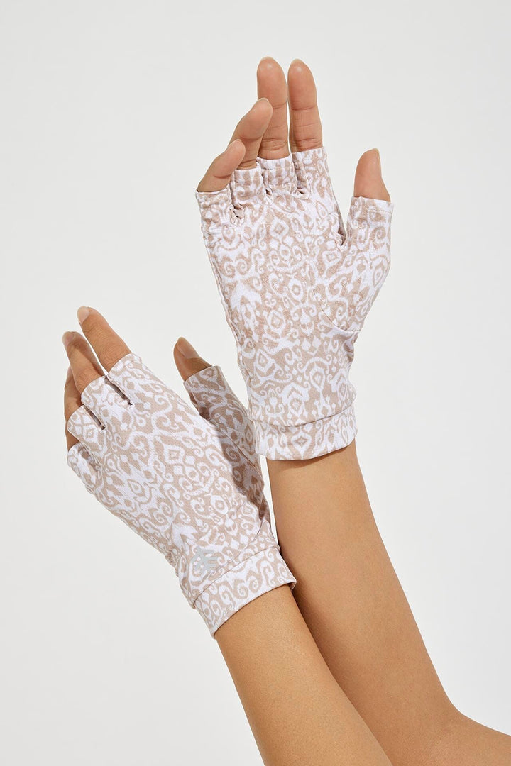 Coolibar Ouray UV Fingerless Sun Gloves UPF 50+, Charcoal / XS