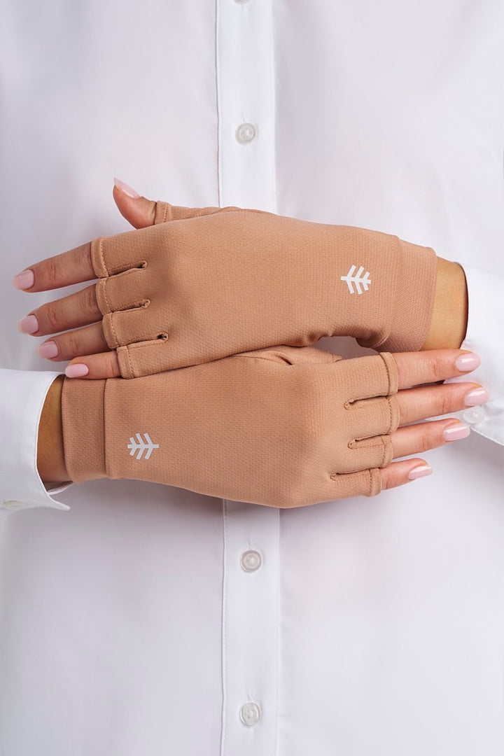 Fingerless UV Sun Gloves | Antique Tea