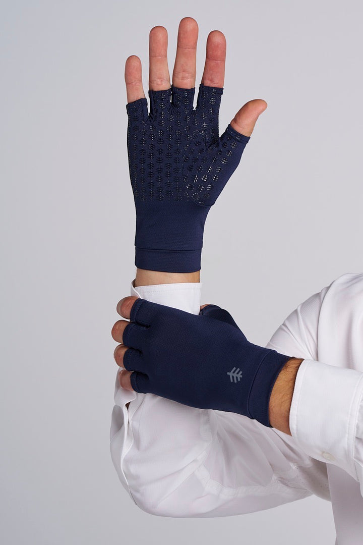 above usual handschuhe Ouray Fingerless Gloves | Black | UPF 50+