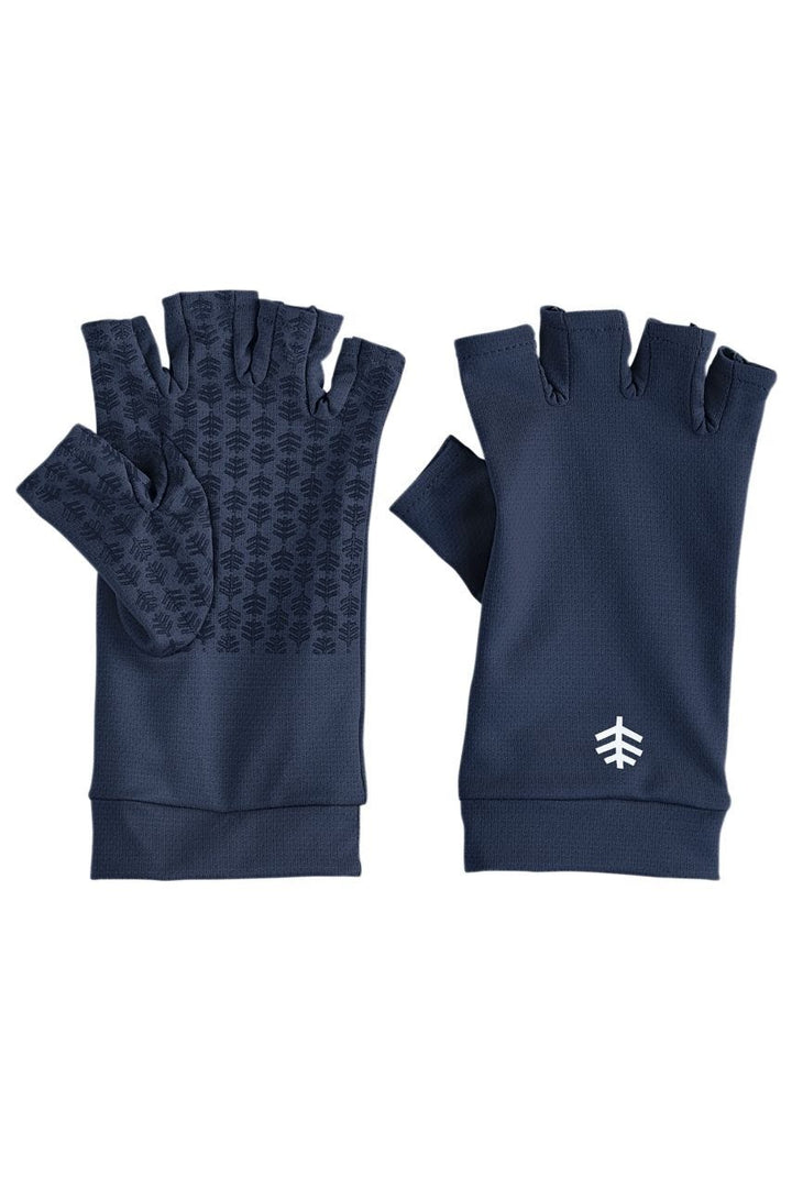 Coolibar Ouray UV Fingerless Sun Gloves UPF 50+, Navy / XL