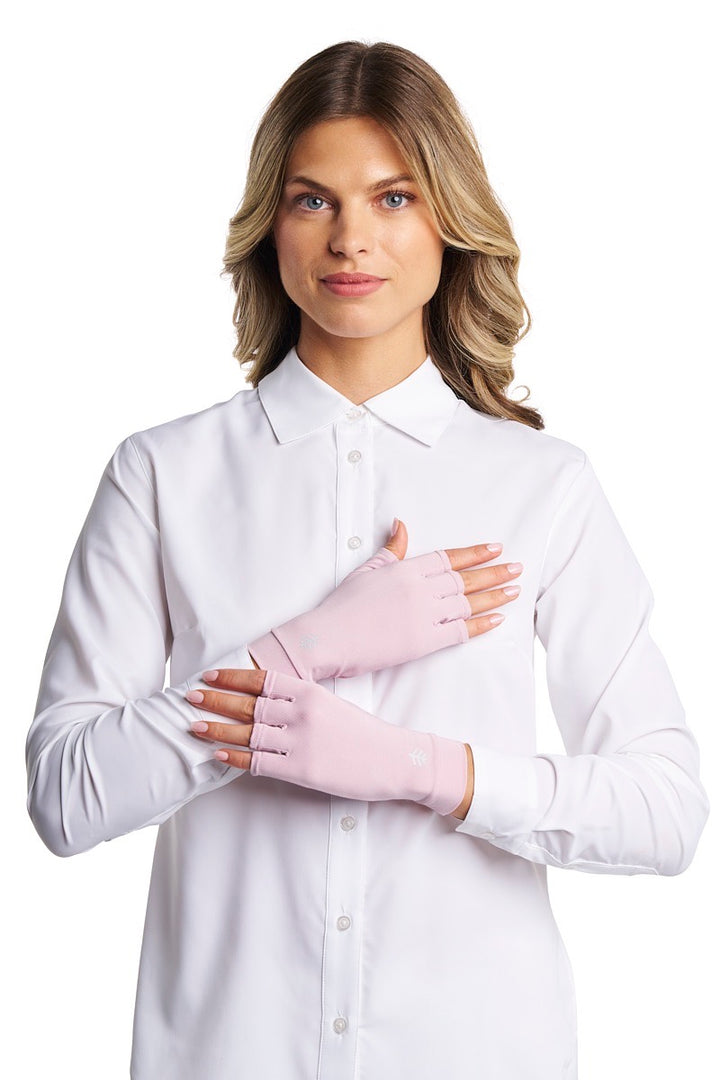 Fingerless UV Sun Gloves | Dusty Mauve