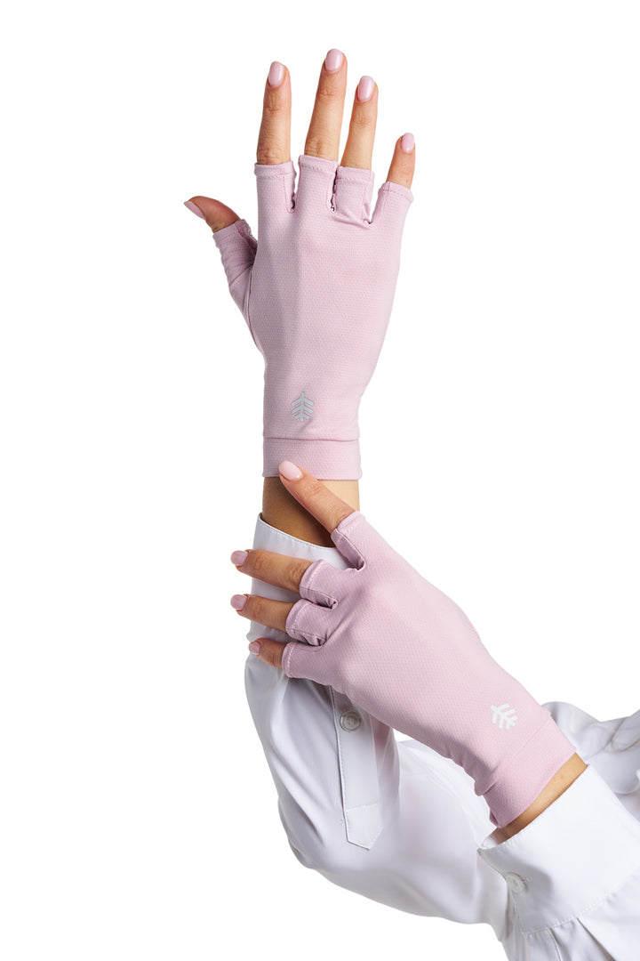 Fingerless UV Sun Gloves | Dusty Mauve