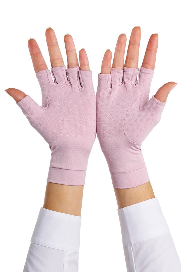above usual handschuhe Ouray Fingerless Gloves | Dusty Mauve | UPF 50+
