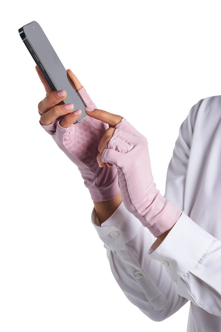 Fingerless UV Sun Gloves | Dusty Mauve