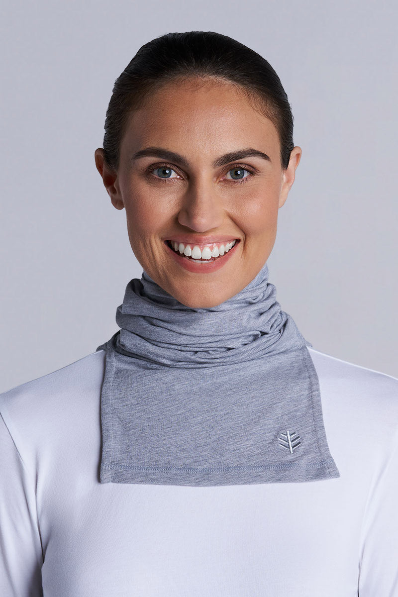 Key West Sun Neck Gaiter | Dark Taupe Heather UPF 50+