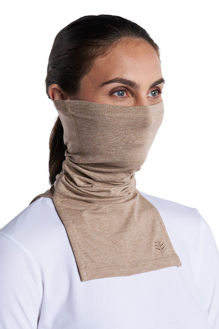 Sun Neck Protector Key West Sun Neck Gaiter | Dark Taupe Heather UPF 50+