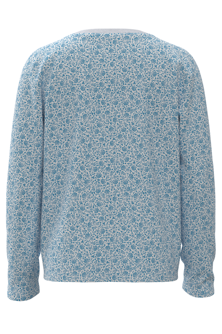 Kid's Long Sleeve Sun Shirt | Malibu Blue Shell We