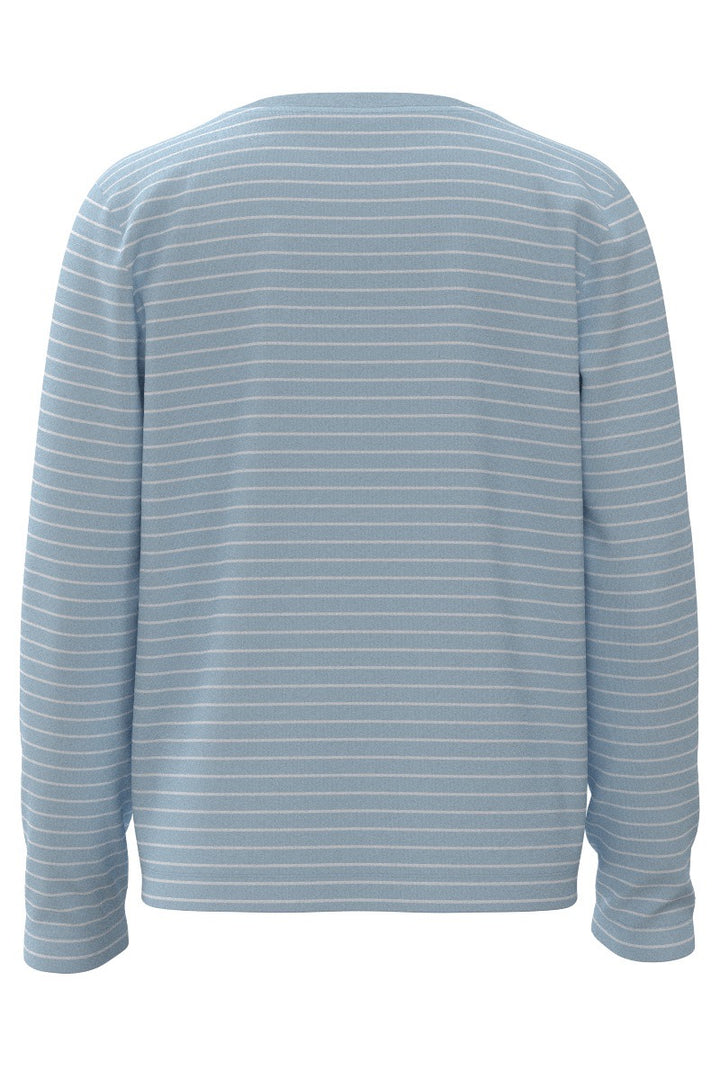 Kid's Long Sleeve Sun Shirt | Skyride/White Stripe