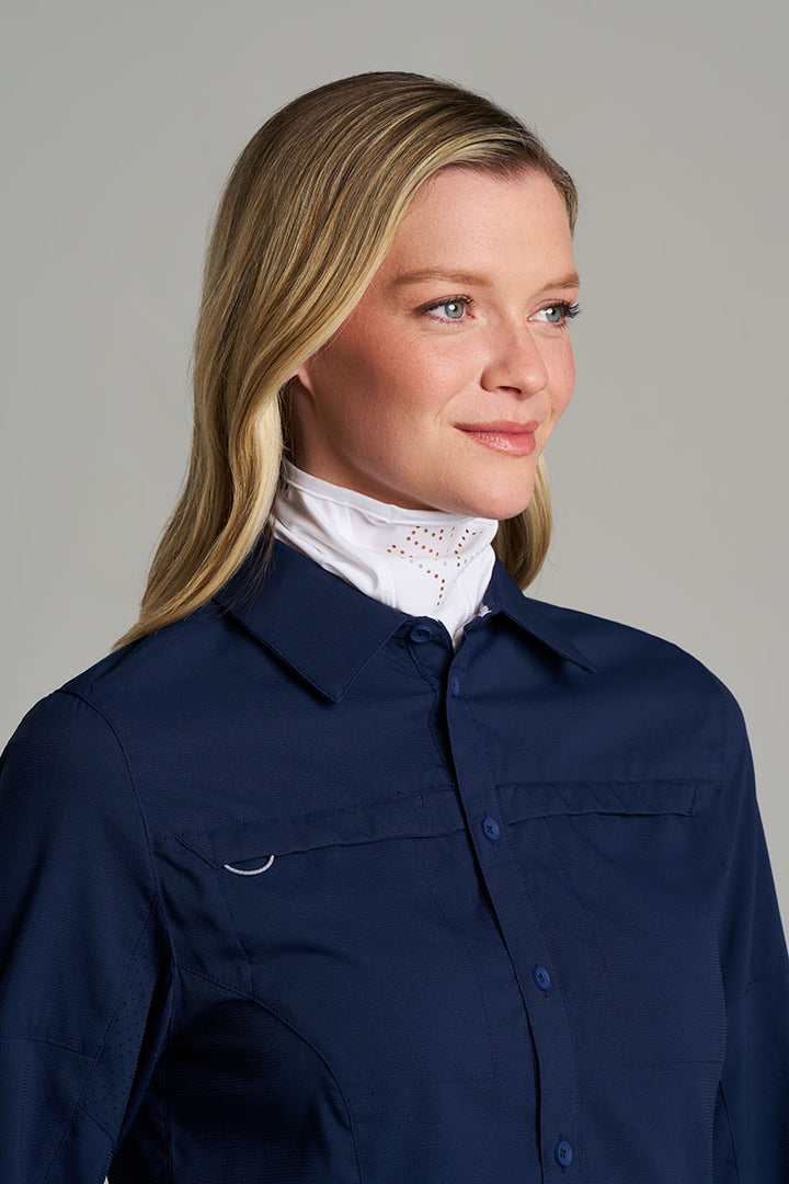 Fishing Face Gaiter | White