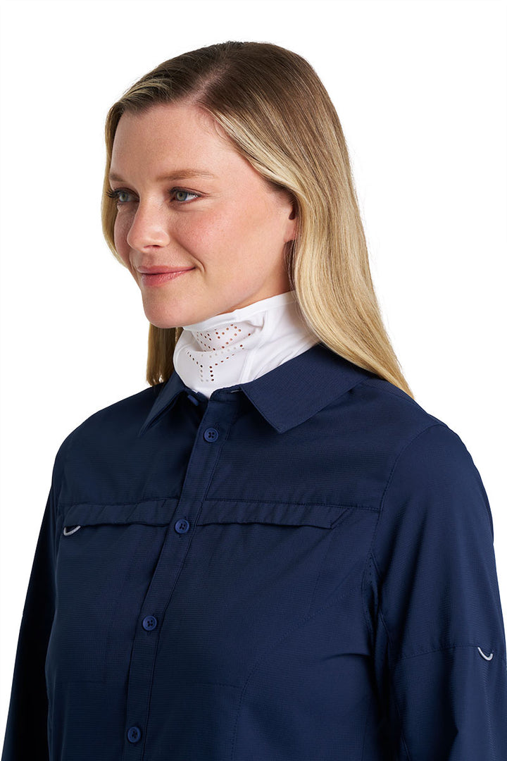 Fishing Face Gaiter | White