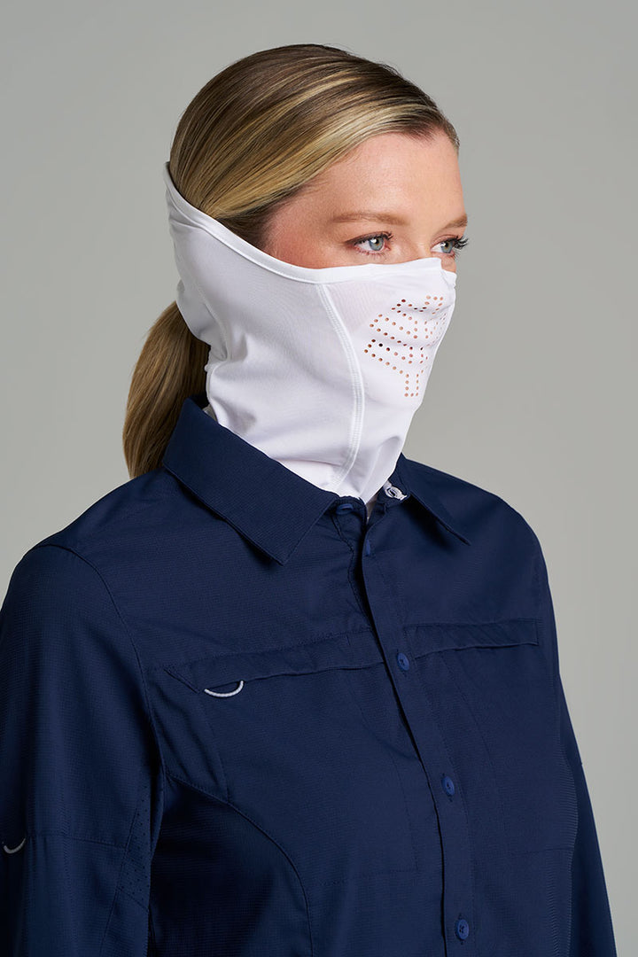 Fishing Face Gaiter | White
