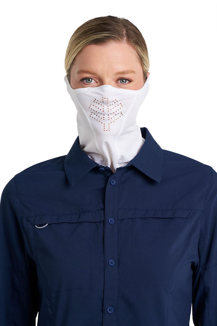 Fishing Face Gaiter | White