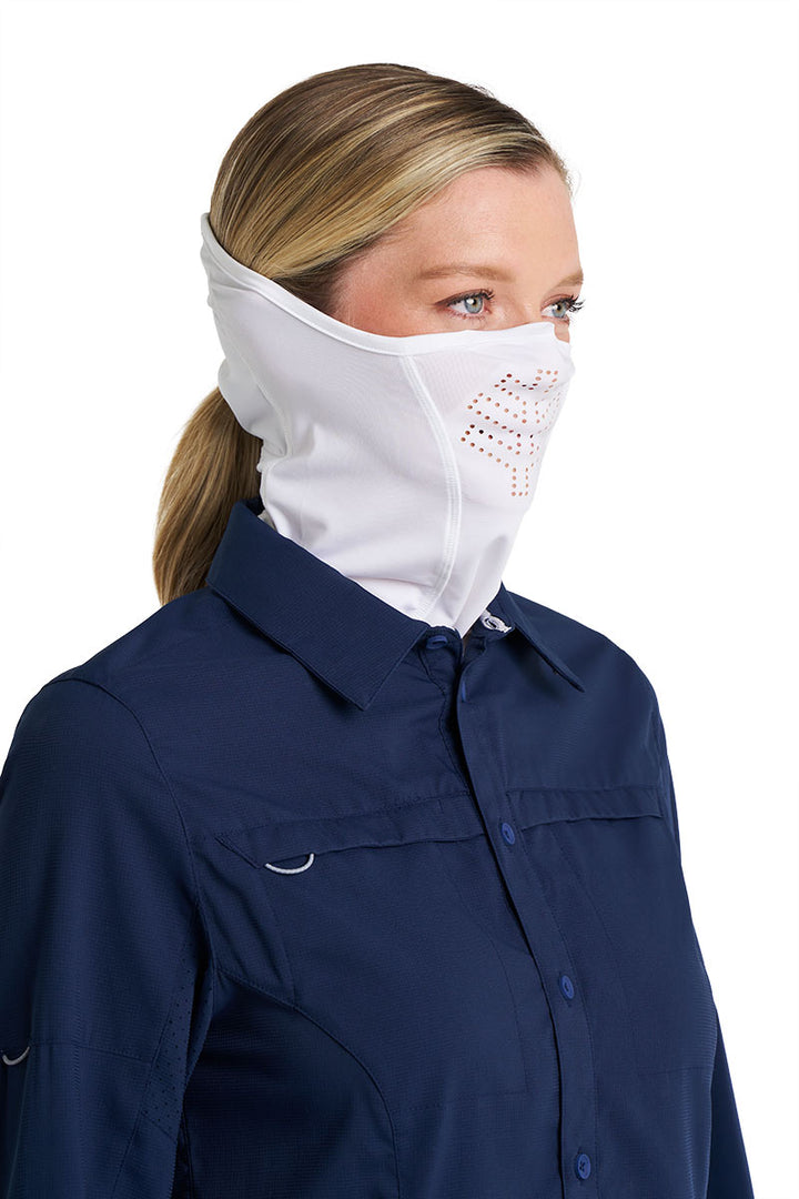 Fishing Face Gaiter | White