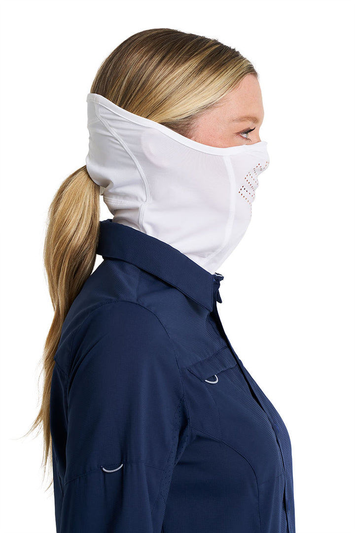 Fishing Face Gaiter | White