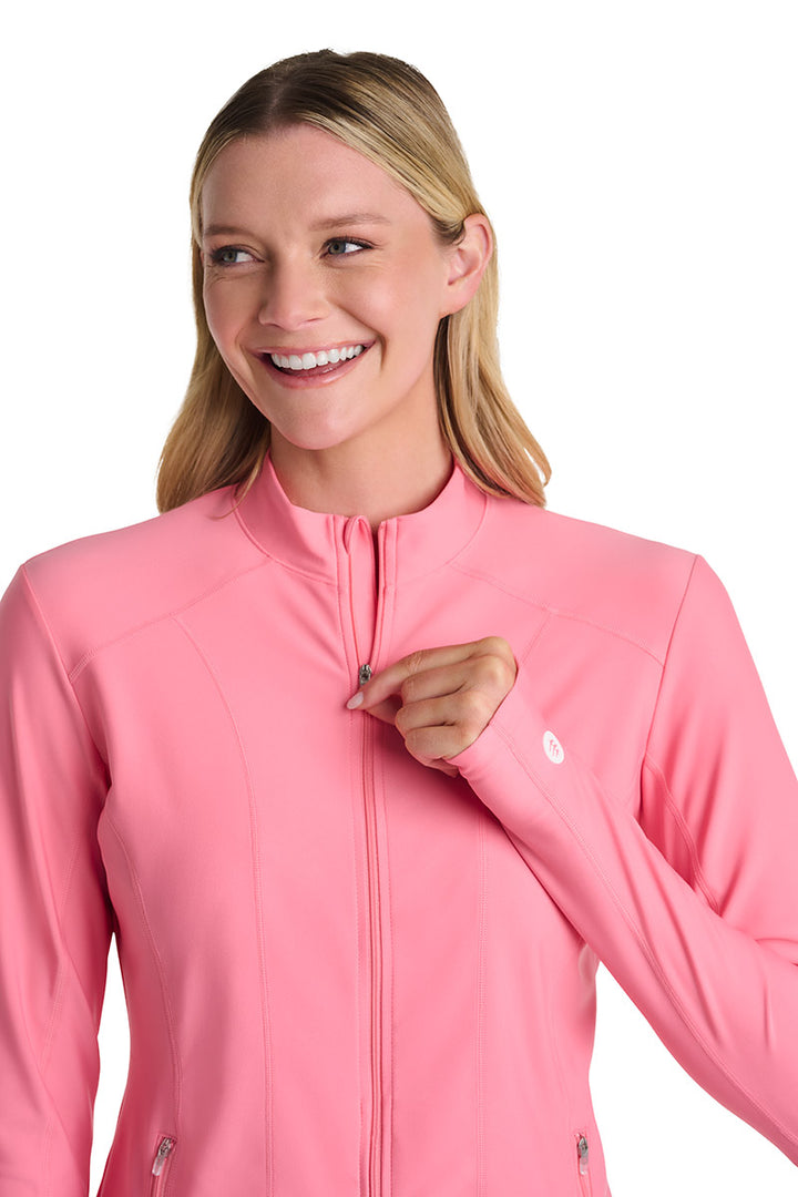 Women's Fitted Swim Jacket with Full Zip | Flamingo Pink