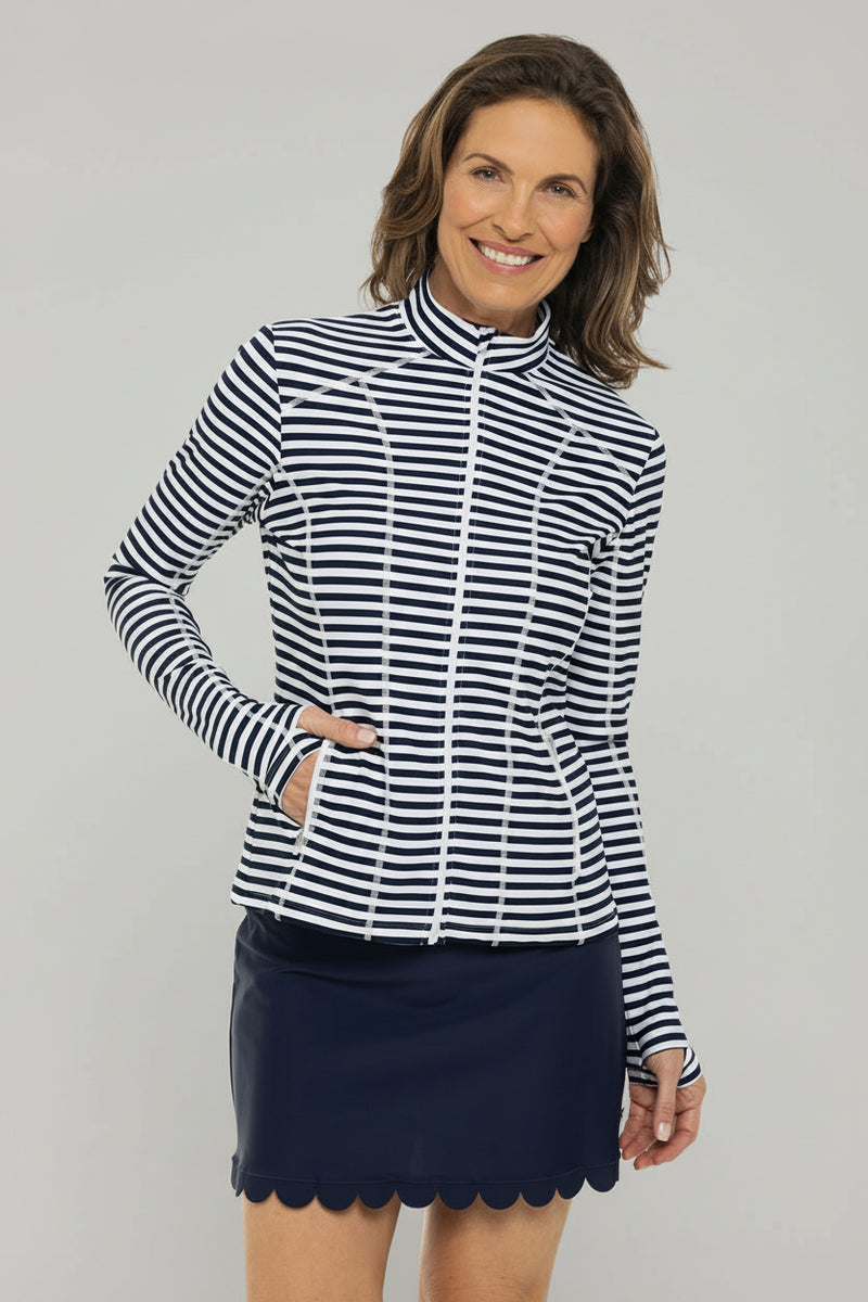 Color_White/Navy Stripe
