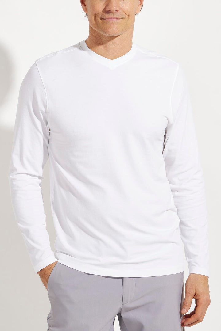 Men's Morada Everyday Long Sleeve V-Neck T-Shirt UPF 50+