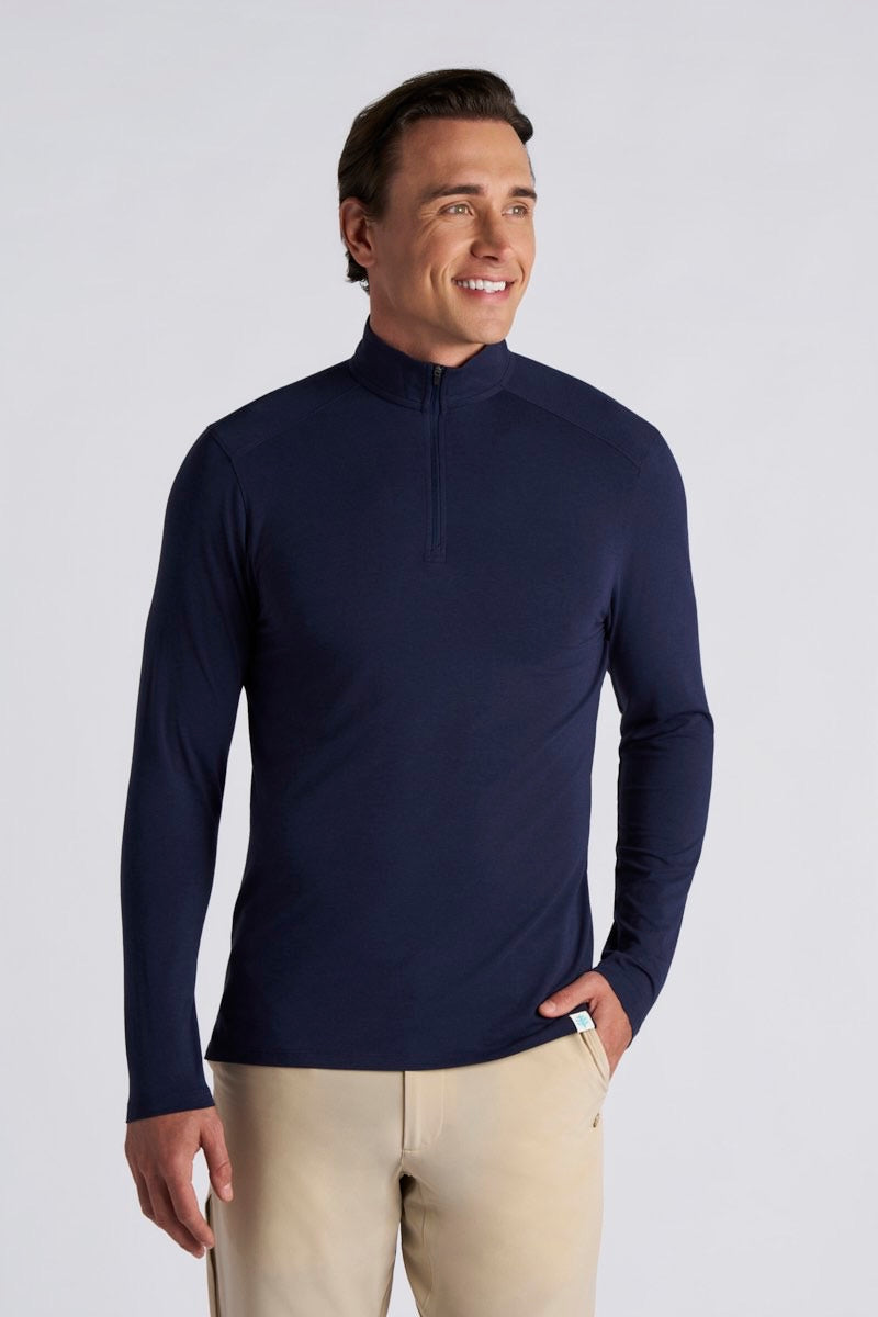 Men's Sonora Quarter-Zip | Navy UPF 50+