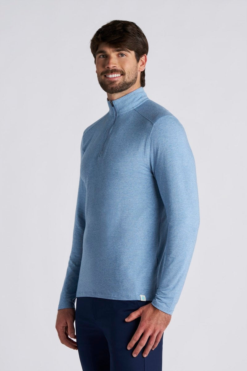 Men's Sonora Quarter-Zip | Grey Heather UPF 50+