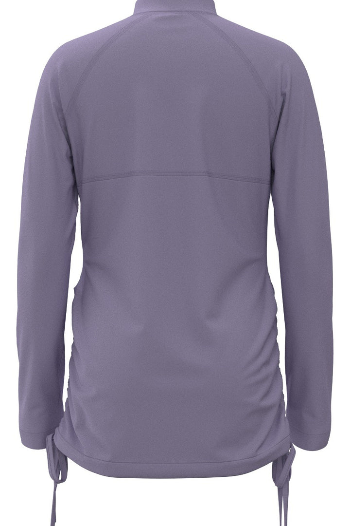 Girls' Ruche Long Sleeve Swim Shirt | Lavendula