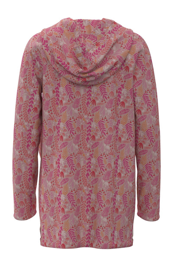 Girls' Beach Cover-Up Dress | Soft Pink Blooming Forest