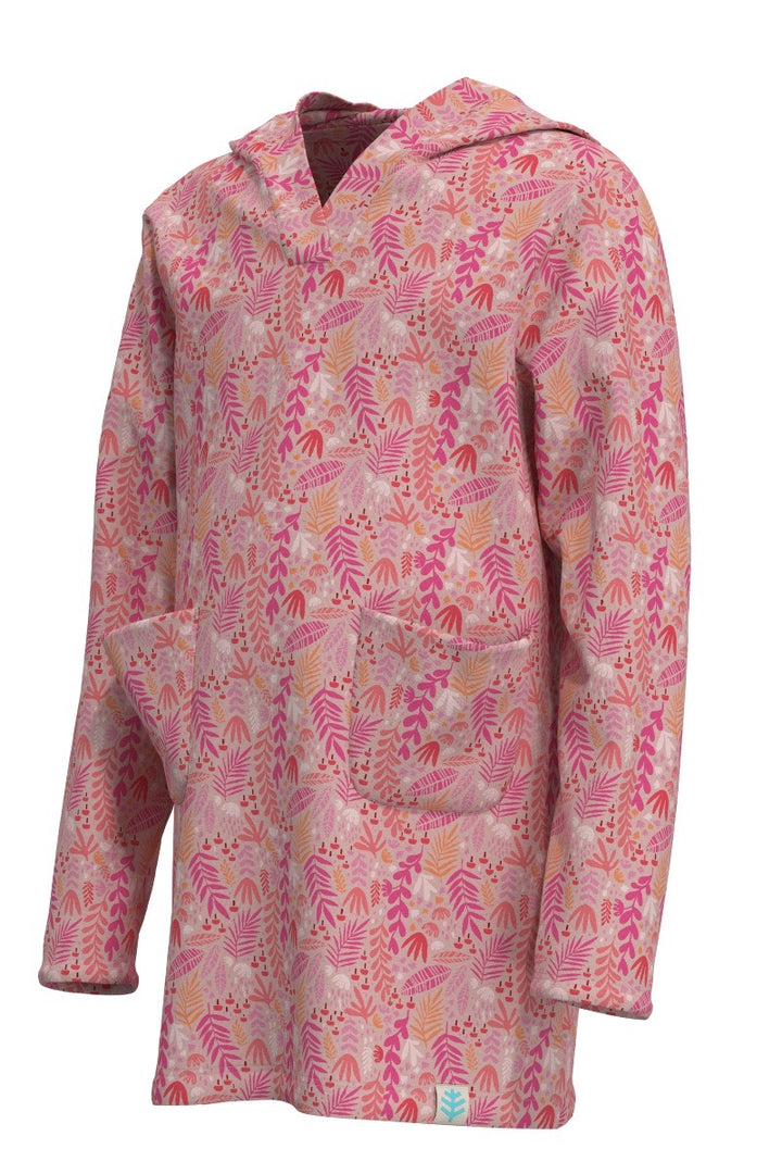 Girls' Beach Cover-Up Dress | Soft Pink Blooming Forest