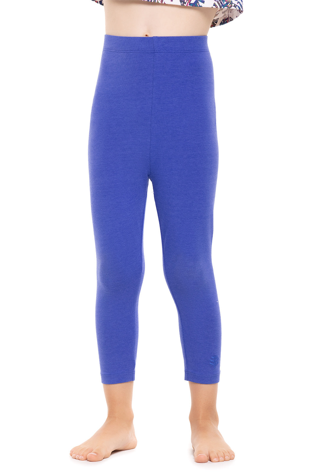 Coolibar UPF 50+ Women's Summer Leggings - Sun Protective, Grey Heather, X-Small, 28.5" Inseam