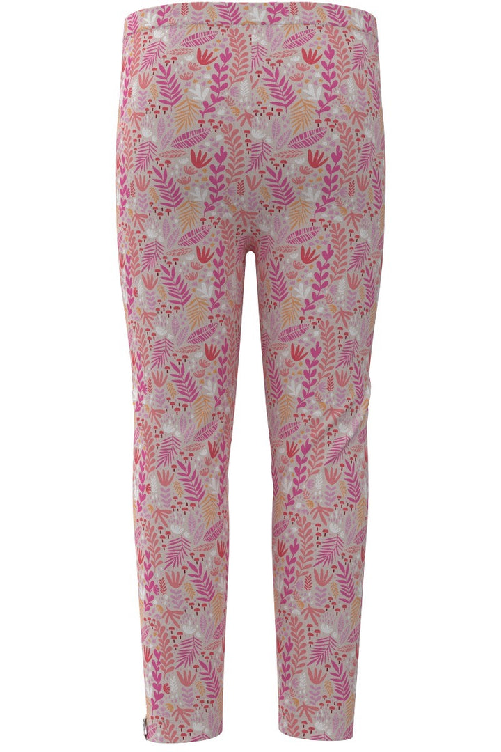 Kids' Summer Leggings | Soft Pink Blooming Forest