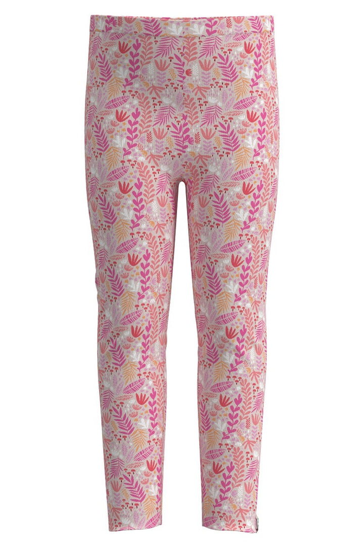 Kids' Summer Leggings | Soft Pink Blooming Forest