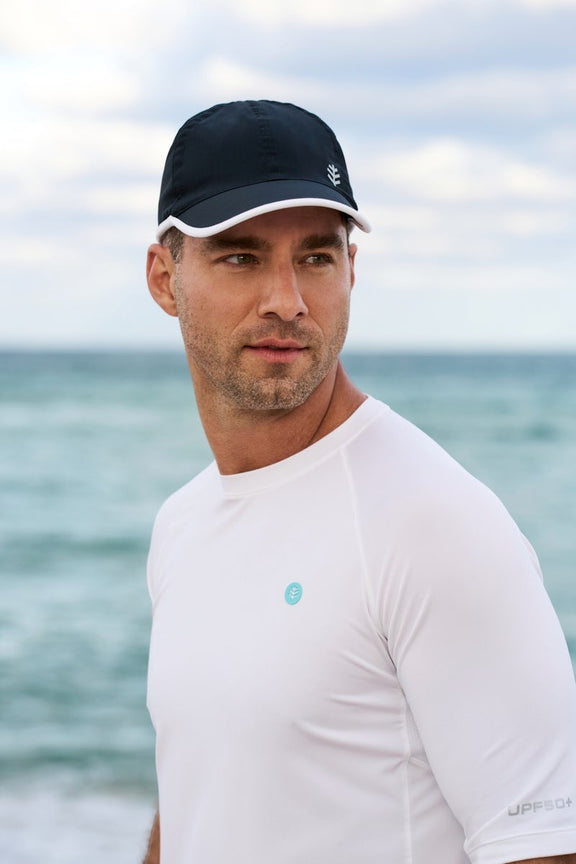 Unisex Lenny Adjustable Sports Cap | Silver/White UPF 50+
