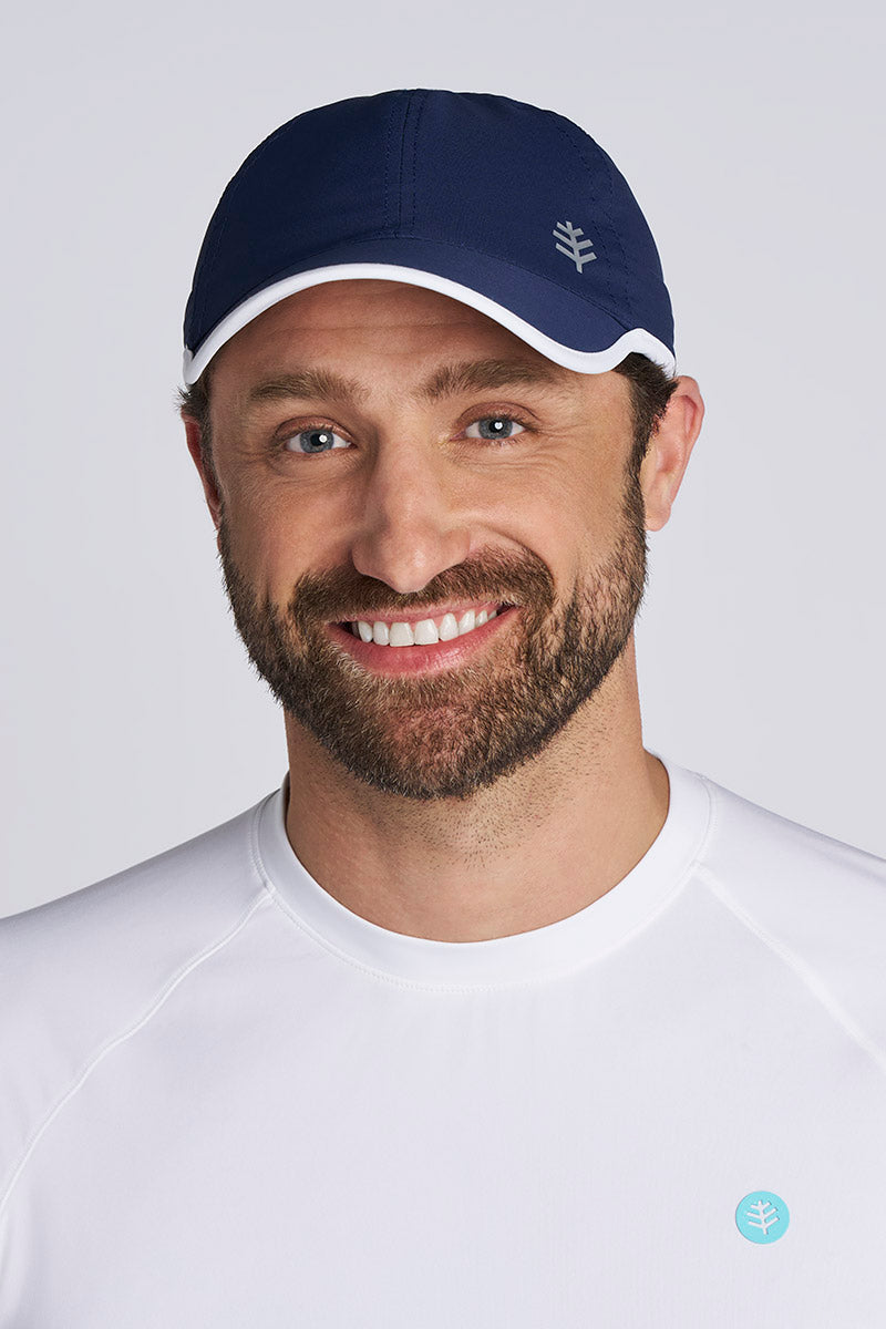 Unisex Lenny Adjustable Sports Cap | Silver/White UPF 50+