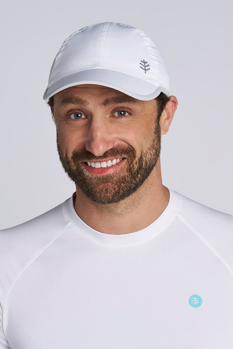 Unisex Lenny Adjustable Sports Cap | Navy/White UPF 50+