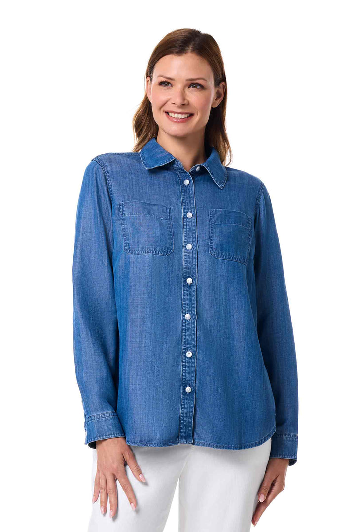 Peninsula | Women's Chambray Long Sleeve Shirt