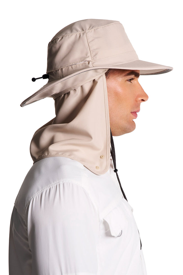 Floating Boating Hat with Neck Drape | Stone