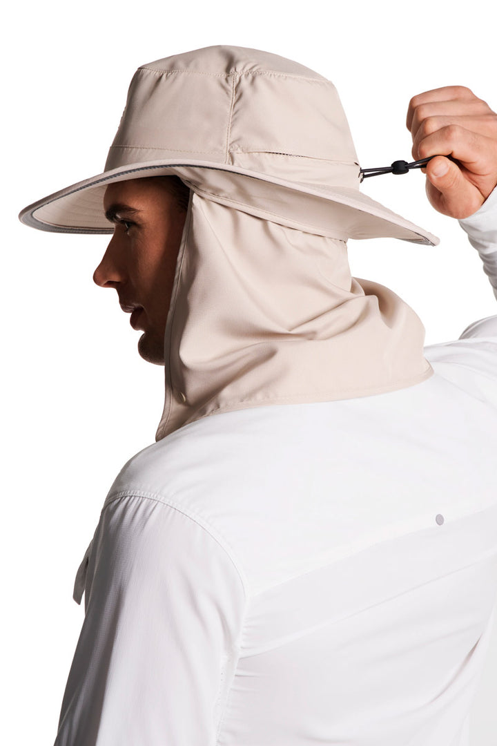 Floating Boating Hat with Neck Drape | Stone