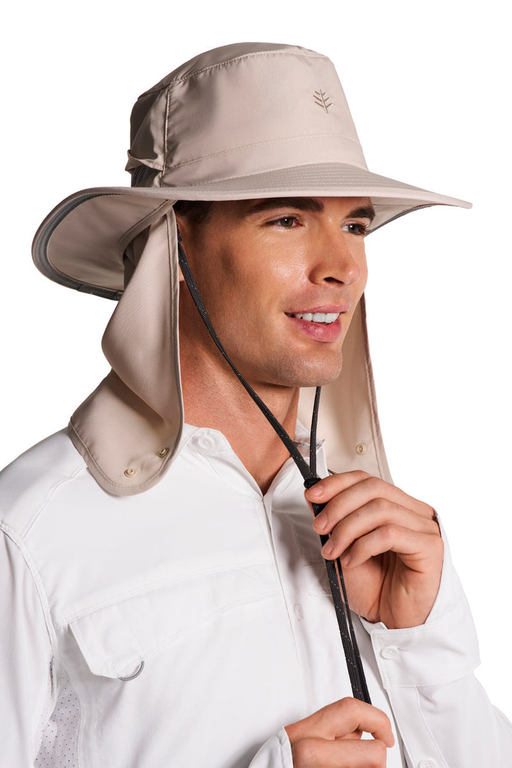 Floating Boating Hat with Neck Drape | Stone
