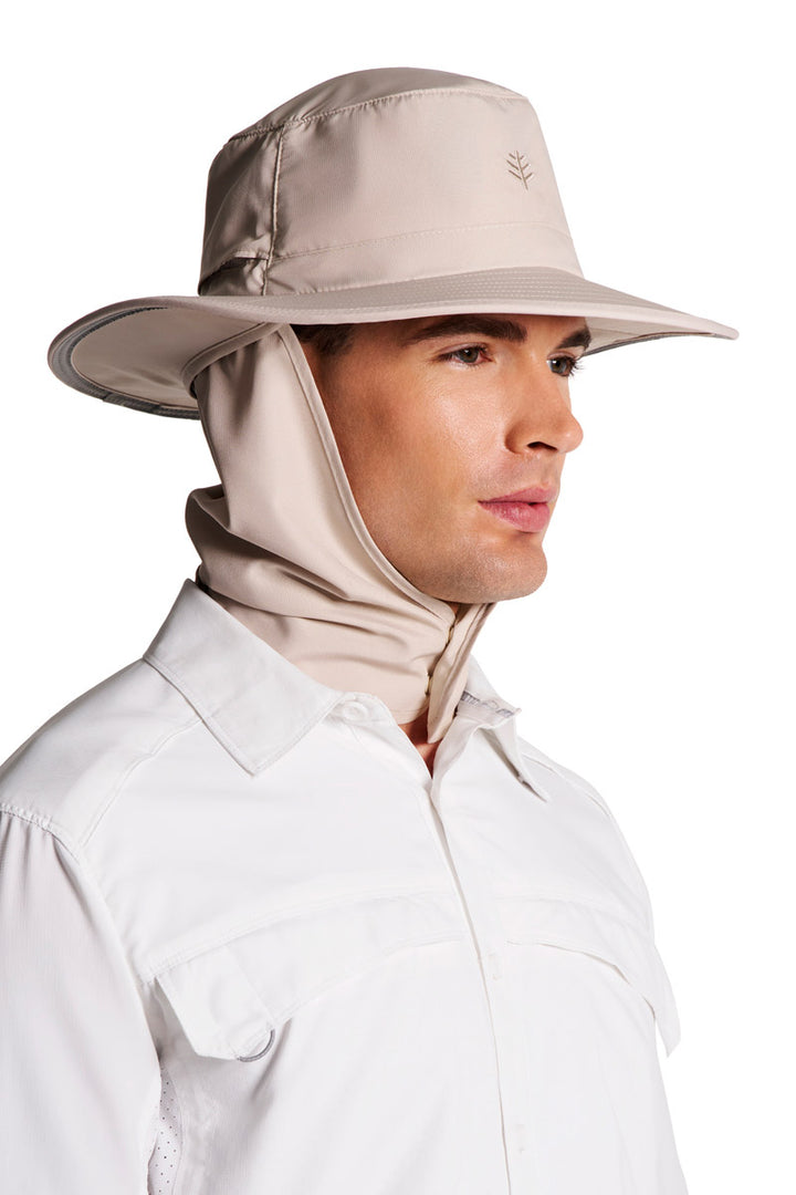 Floating Boating Hat with Neck Drape | Stone