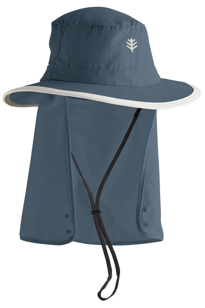 Coolibar Women's Convertible Boating Hat - Midnight / L/XL