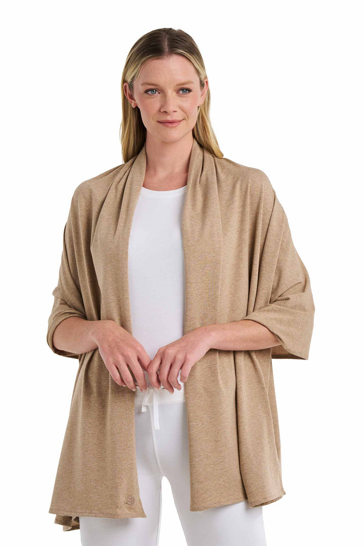 Beach Shawl | Dark Taupe Heather