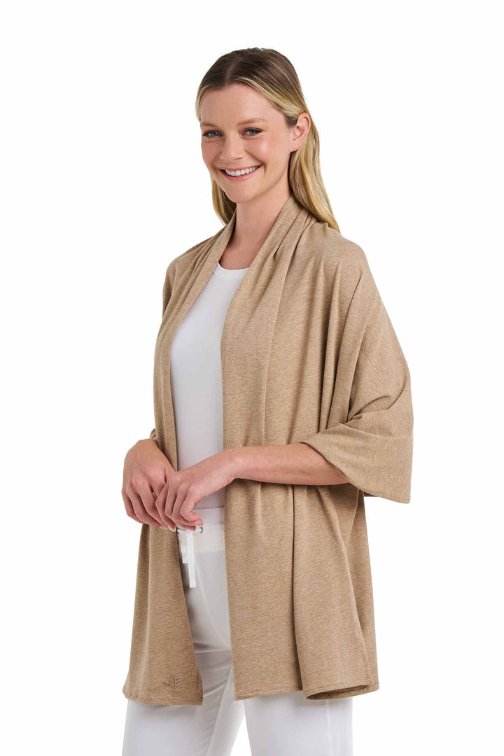 Beach Shawl | Dark Taupe Heather