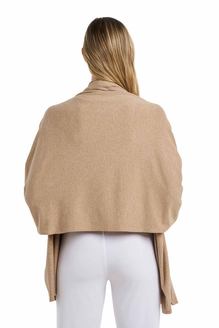 Beach Shawl | Dark Taupe Heather