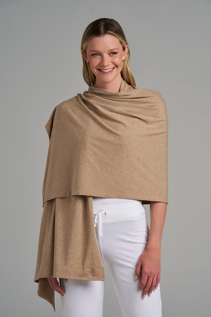 Beach Shawl | Dark Taupe Heather