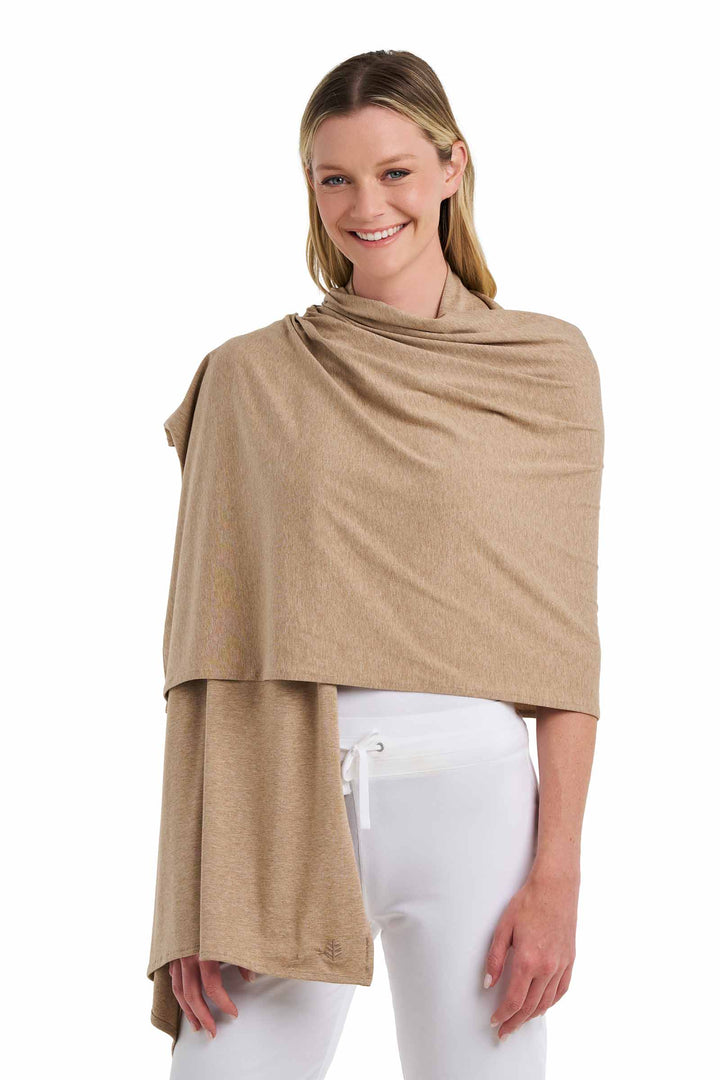 Beach Shawl | Dark Taupe Heather