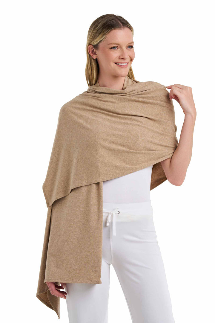 Beach Shawl | Dark Taupe Heather